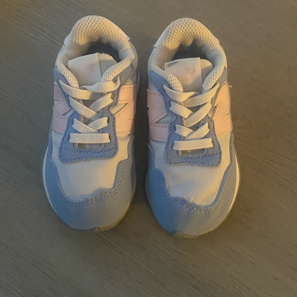 New Balance Kids Sneakers - Light Blue and Soft Pink
